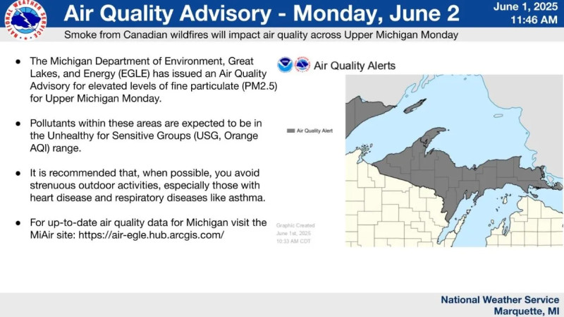 Michigan’s Air Quality Plummets—What the Wildfire Smoke Map Isn’t Showing Yet