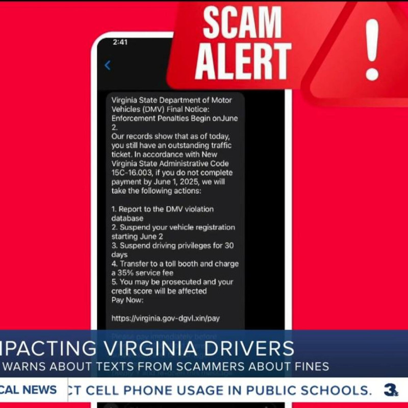 Urgent DMV Warning: Why Virginians Are Getting Suspicious Texts About Fines