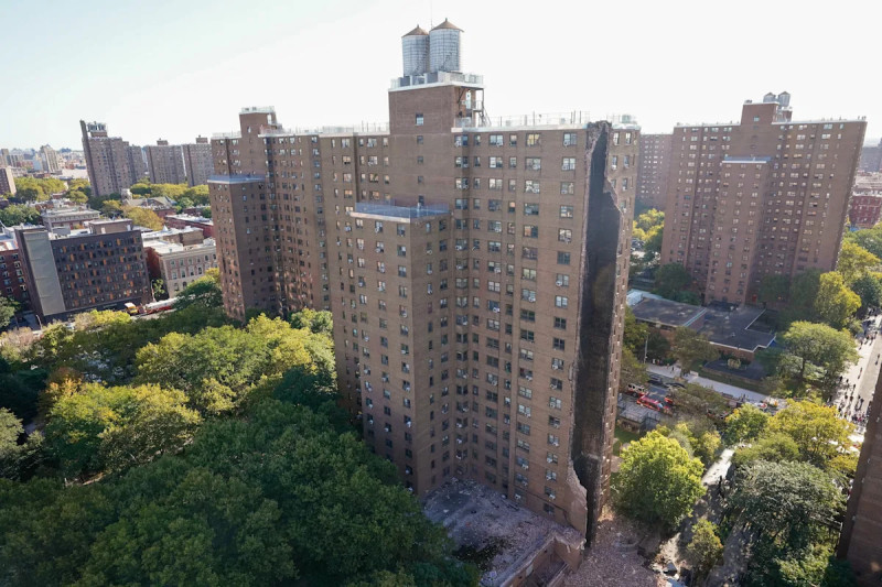 Gas Blast Tears Hole in Bronx NYCHA High-Rise, Sparking Safety Fears