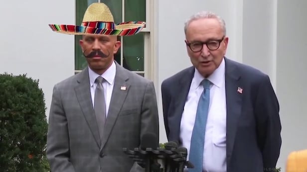 Trump's Sombrero Memes Target Jeffries, Igniting Racial Backlash in Shutdown Fight