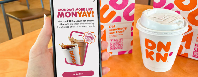 Dunkin' Offers Free Coffee on Dec 29 to Boost Productivity