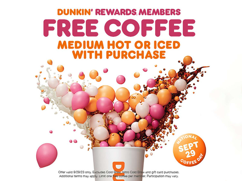 Dunkin' Celebrates the End of 2025 with One Million Free Coffees