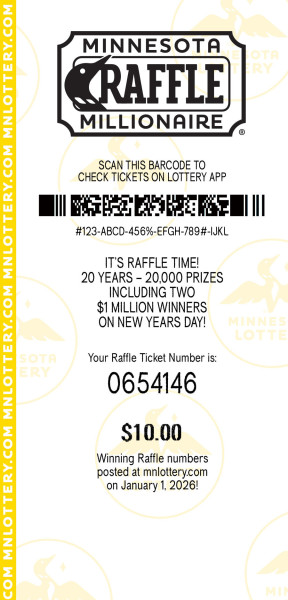 New Year's Day Millionaires: Minnesota Millionaire Raffle 2026