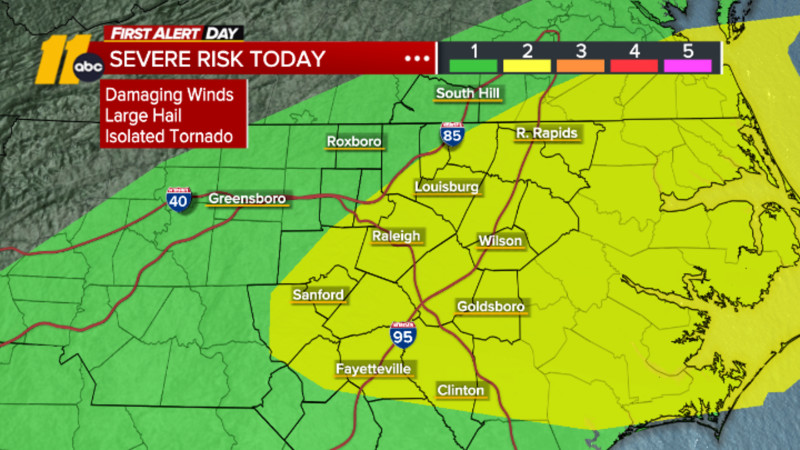 The Current Weather Outlook for Raleigh, North Carolina and Charlotte, North Carolina