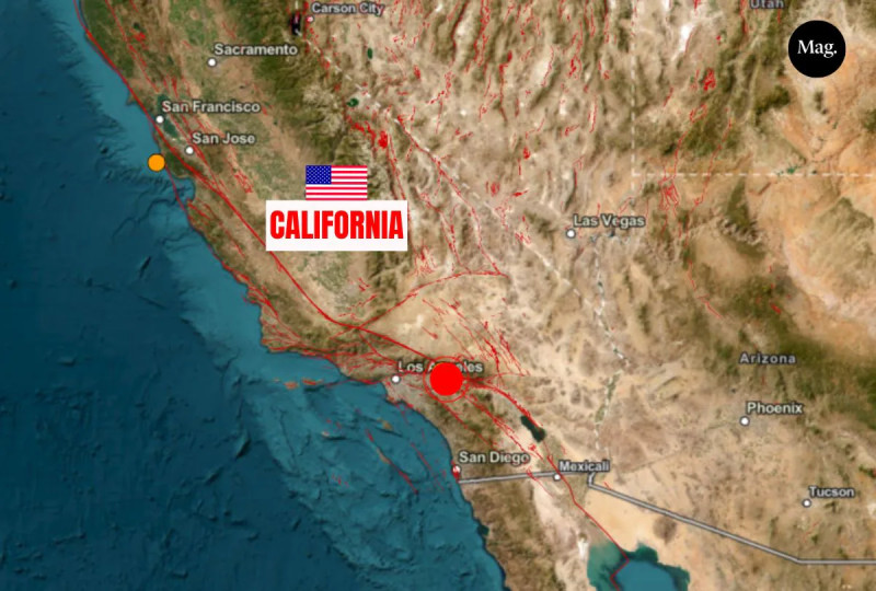 A Strong Temblor Rattles Southern California
