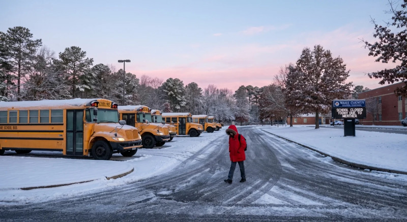 Wake County Schools Stay Closed Amid Severe Winter Storm