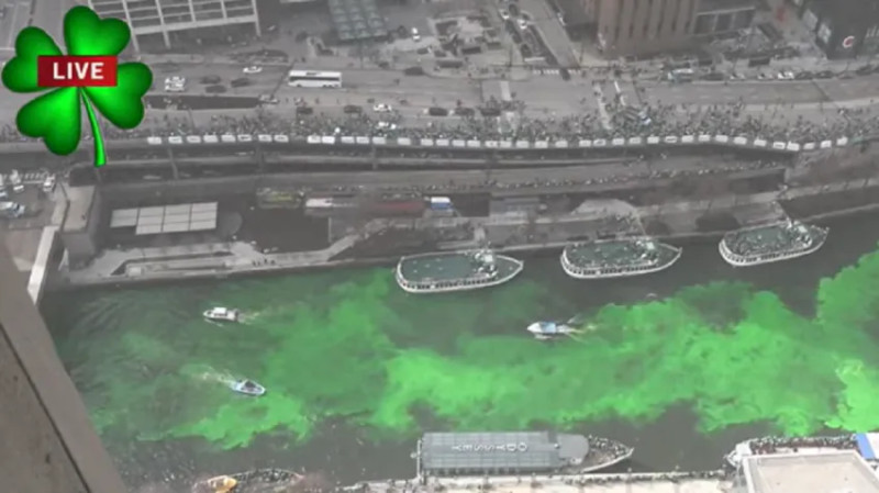 Chicago's St. Patrick's Day celebrations: A Green River and a Parade