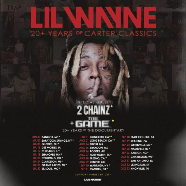 Lil Wayne Brings the Carter Classics Tour to Life in 2026