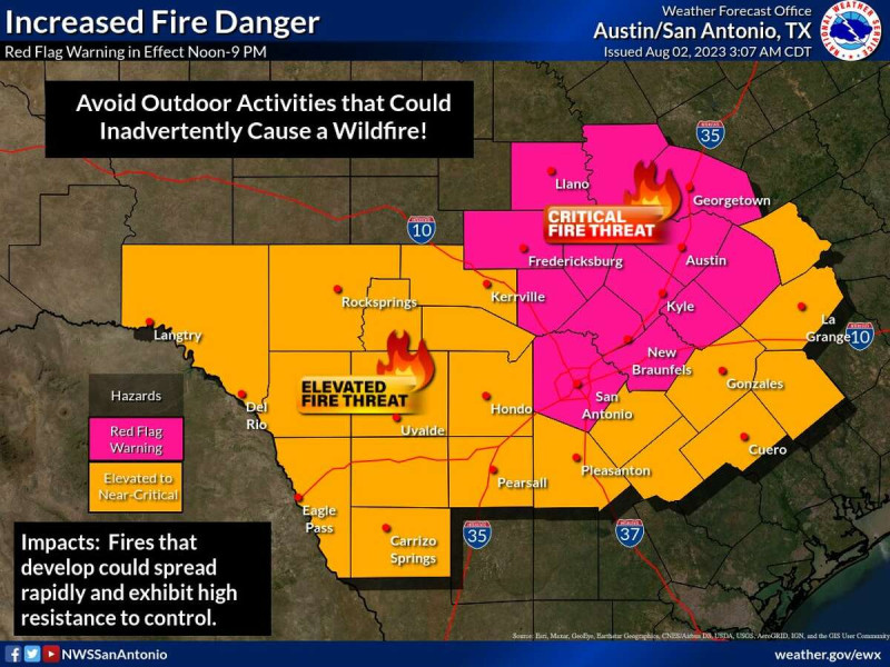 San Antonio's Red Flag Fire Weather Warnings: A Harbinger of Danger