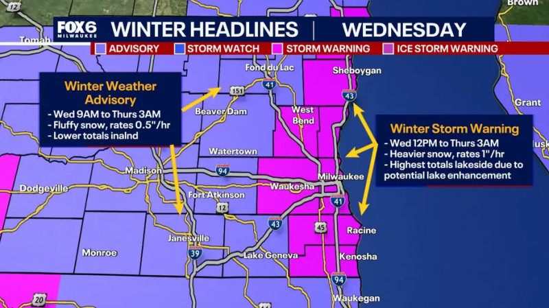 School Closings Sweep Wisconsin as Ice and Snow Storms Hit