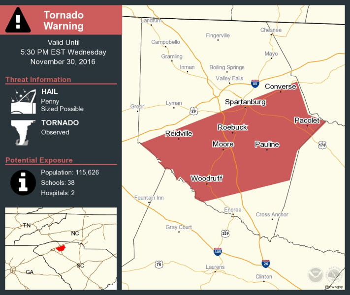Tornado Warning in Spartanburg, SC: A Closer Look at the Storm