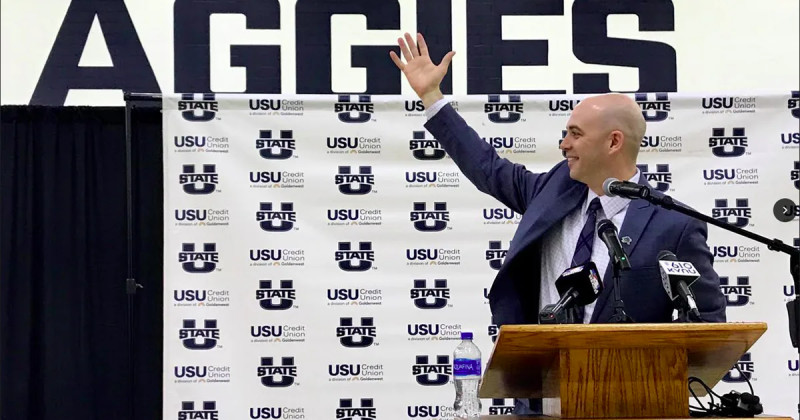 Utah State's Head Men's Basketball Coach Jerrod Calhoun Leads Aggies to Historic Clash with Villanova