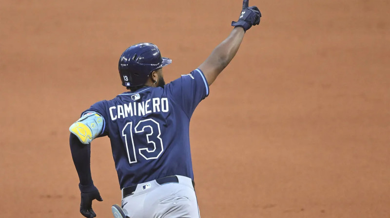 Caminero and Rays Shine in Tropicana Field Home Opener