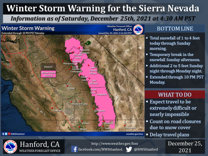 Sierra Nevada Braces for Winter Storm Warning: A Seasonal Surprise?